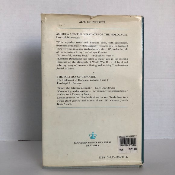 Hurban: Responses to Catastrophe in Hebrew Literature Hardcover by Alan Mintz - Picture 2 of 16